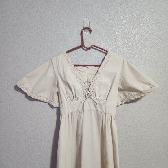 DALES CASUALS x VINTAGE 60s Hawaiian dress in cream cottagecore‎ boho - Picture 14 of 14